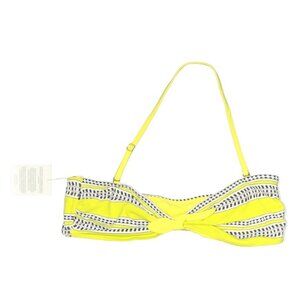NWT LemLem Amira Tie Front Bikini Top Yellow Women's Size Large